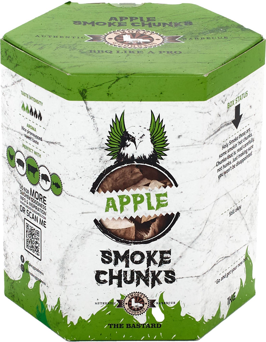 The Bastard rookchunks Smokey Goodness Apple smoke chunks 1 kg