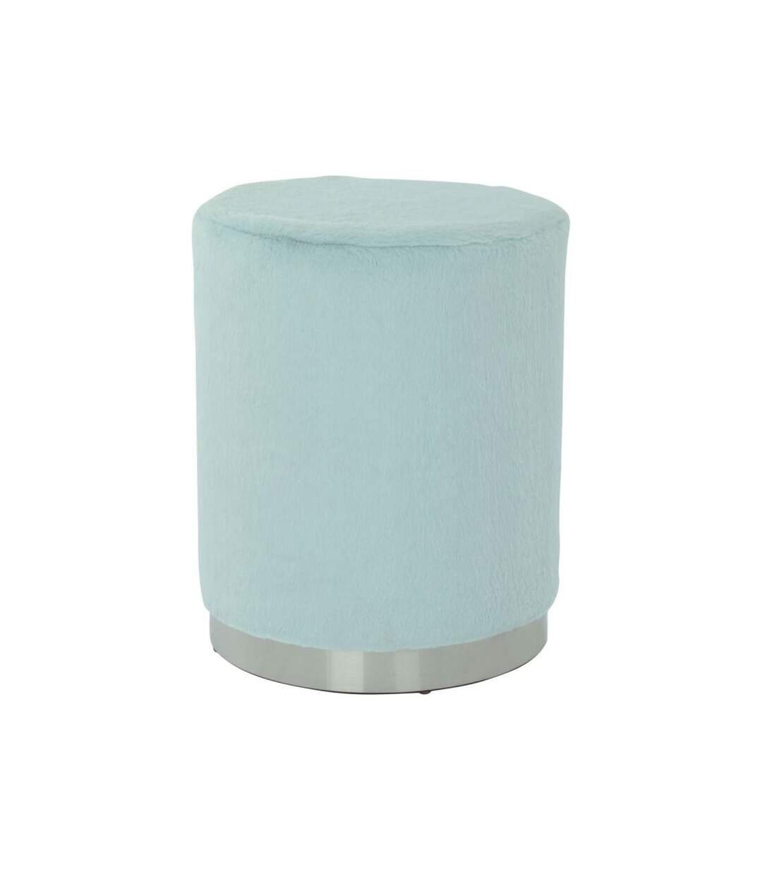 Paris Prix - Pouf Rond Design nona 44cm Bleu Clair