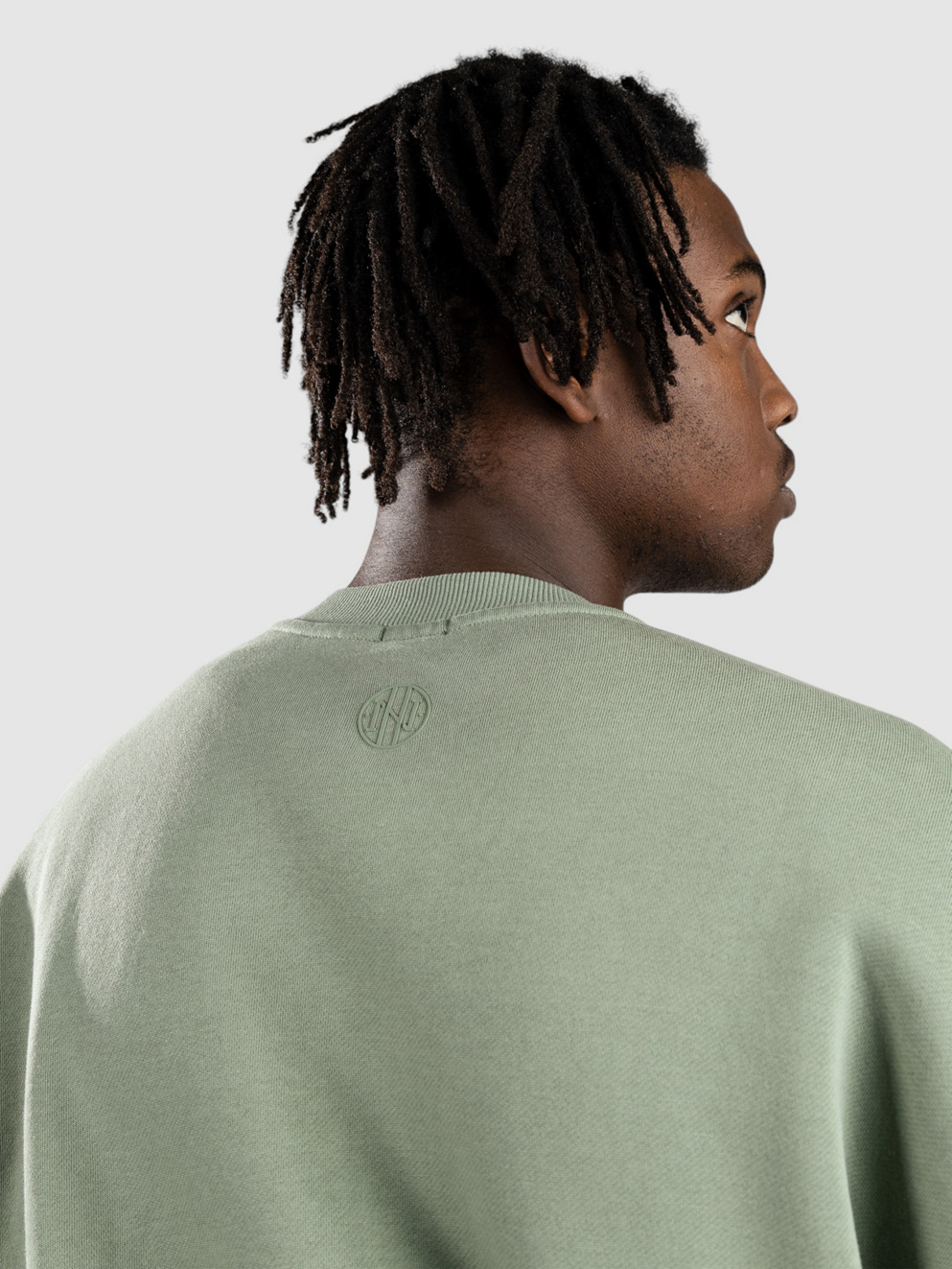 Ninth Hall Oversized Logo Sweater green