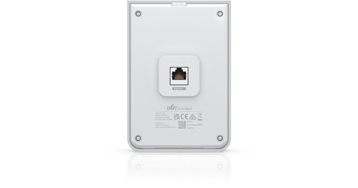 UbiquitiAccess Point U6 In-Wall  (Wit, PoE)