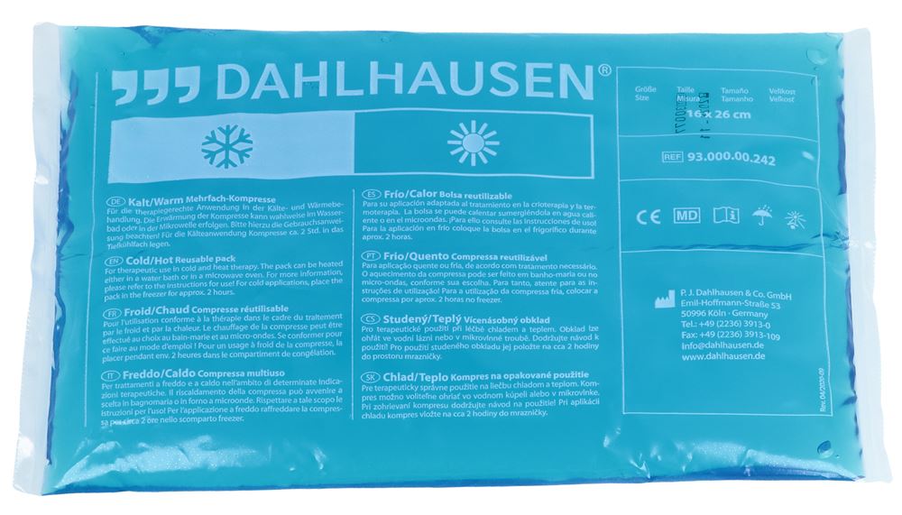 Dahlhausen Kalt-/Warm-Kompresse<br>15 Stück, 16x26cm, Therapie