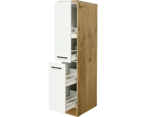 Flex Well Vintea Apothekerskast BxDxH 30 x 60 x 161 cm magnolia wit mat gedemonteerd