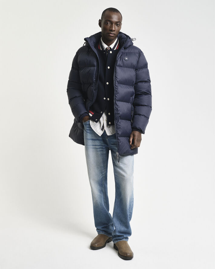 Gant ACTIVE CLOUD MID LENGTH JACKET Evening blue