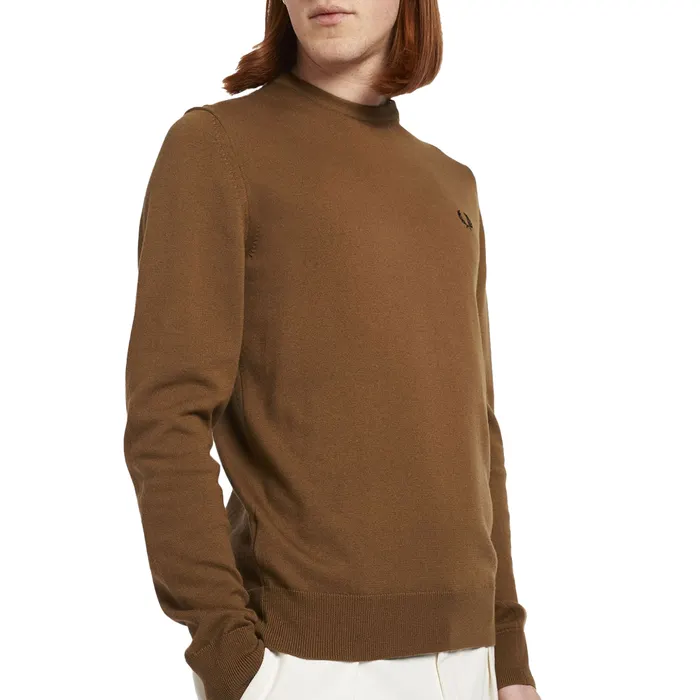 Fred Perry Classic Crew Neck Jumper Sweater Heren