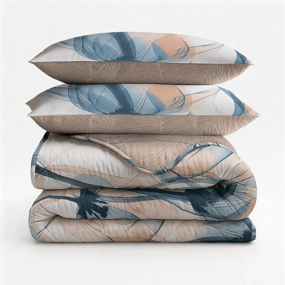 Dekbed zonder Overtrek Flower 200x200 – Zacht & Wasbaar – Incl. 2 Kussenslopen
