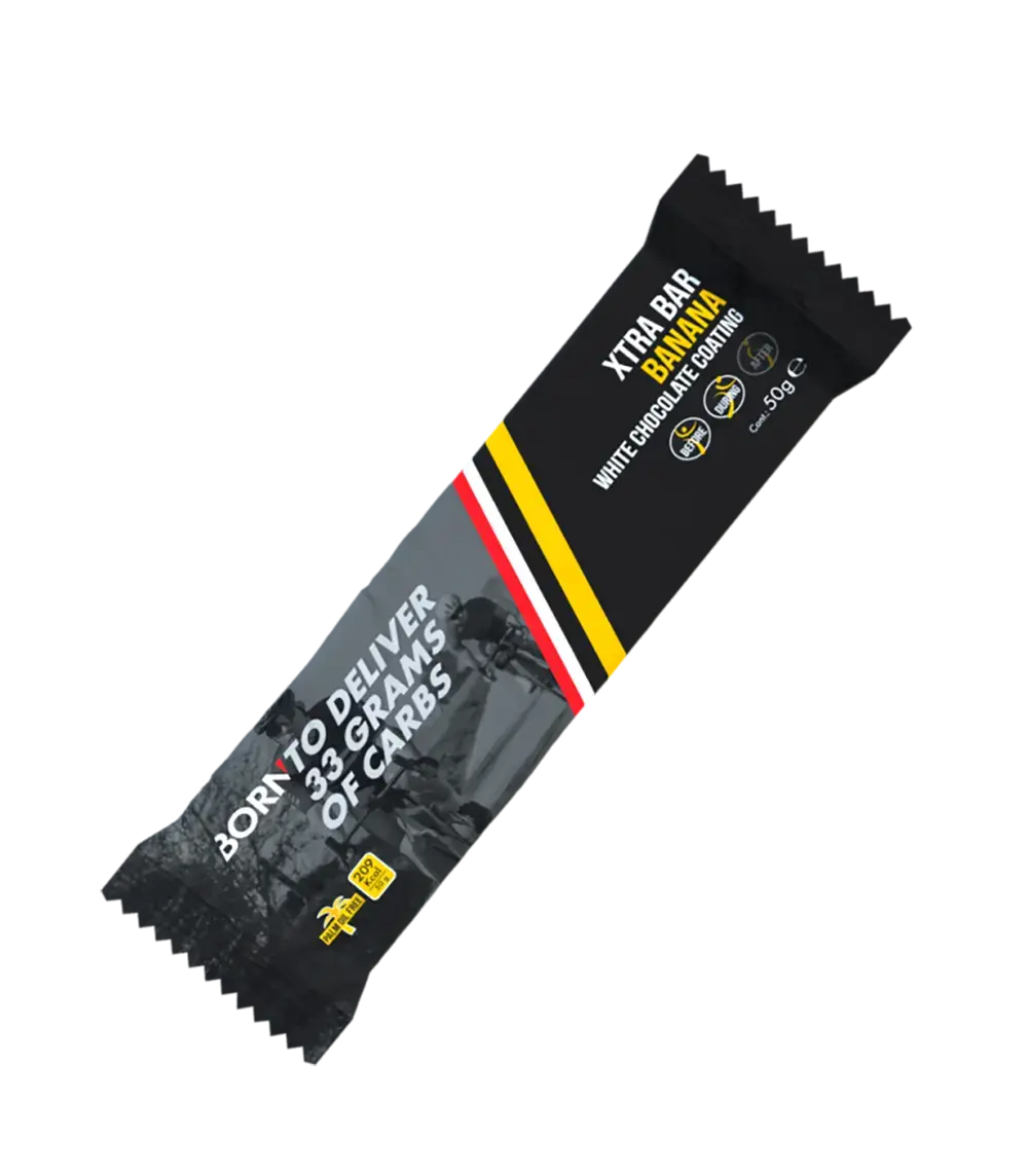 BORN Xtra Energierepen Banaan Witte Chocolade Coating (15 stuks)