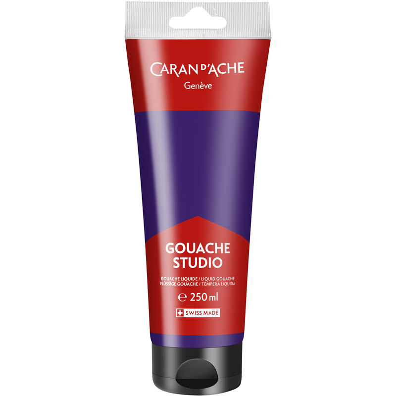 Caran d'Ache Deckfarbe Gouache Studio, 250 ml, violett, 1 Stück