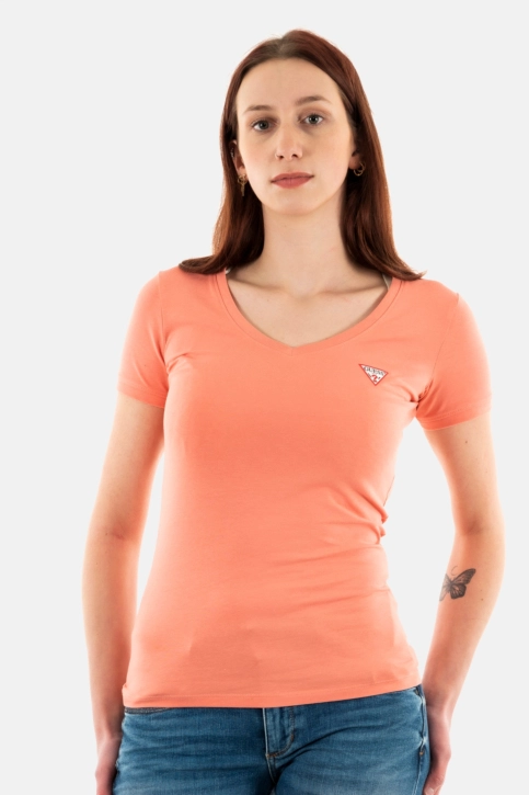 Tee shirt guess jeans w2yi45 g6s1 peach coral