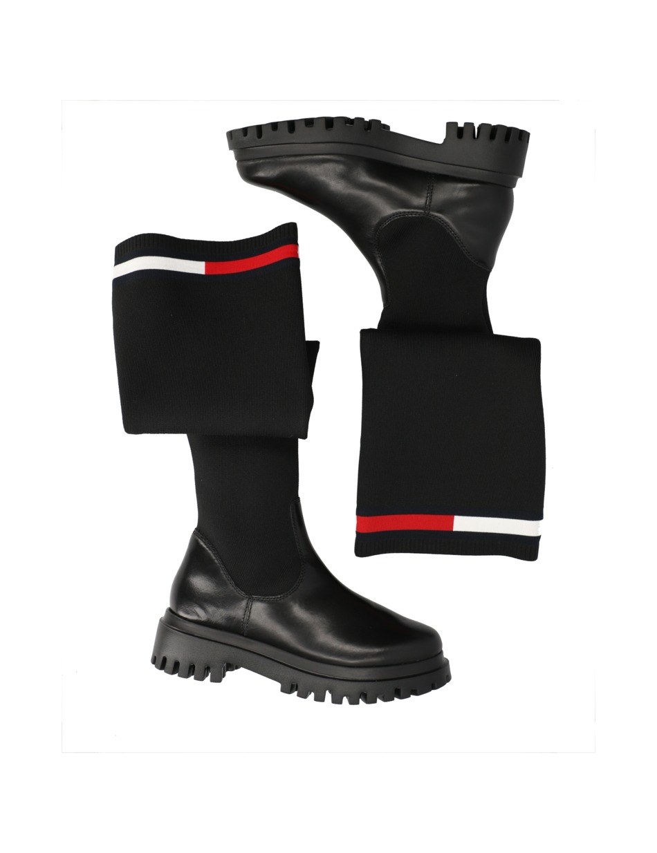 TOMMY JEANS KNIT OVERKNEE BOOT