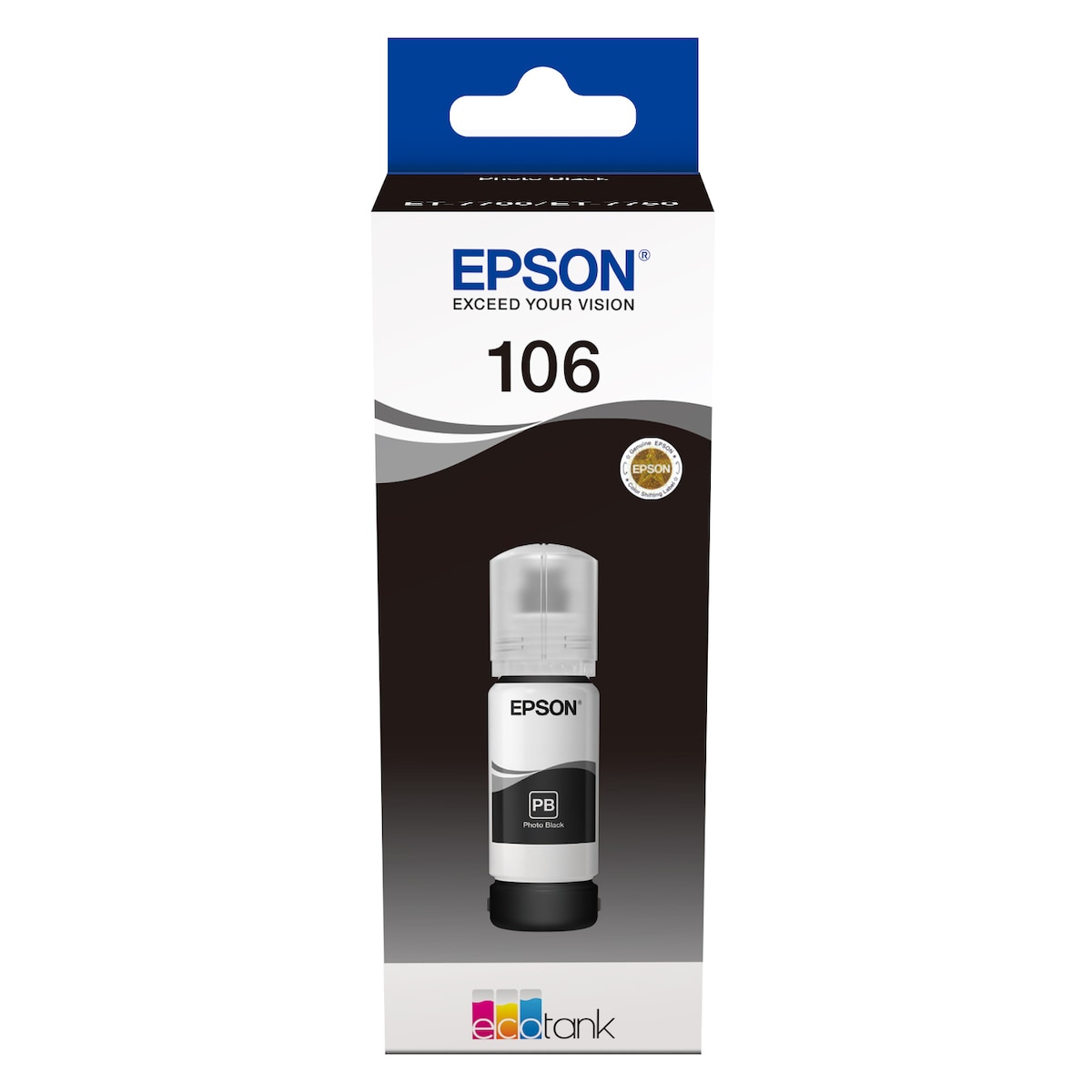 Epson blekkflaske 106 EcoTank Sort