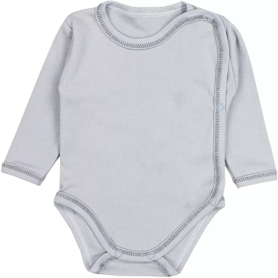 TupTam Unisex Baby Wickelbody Langarm 5er Set graubeige