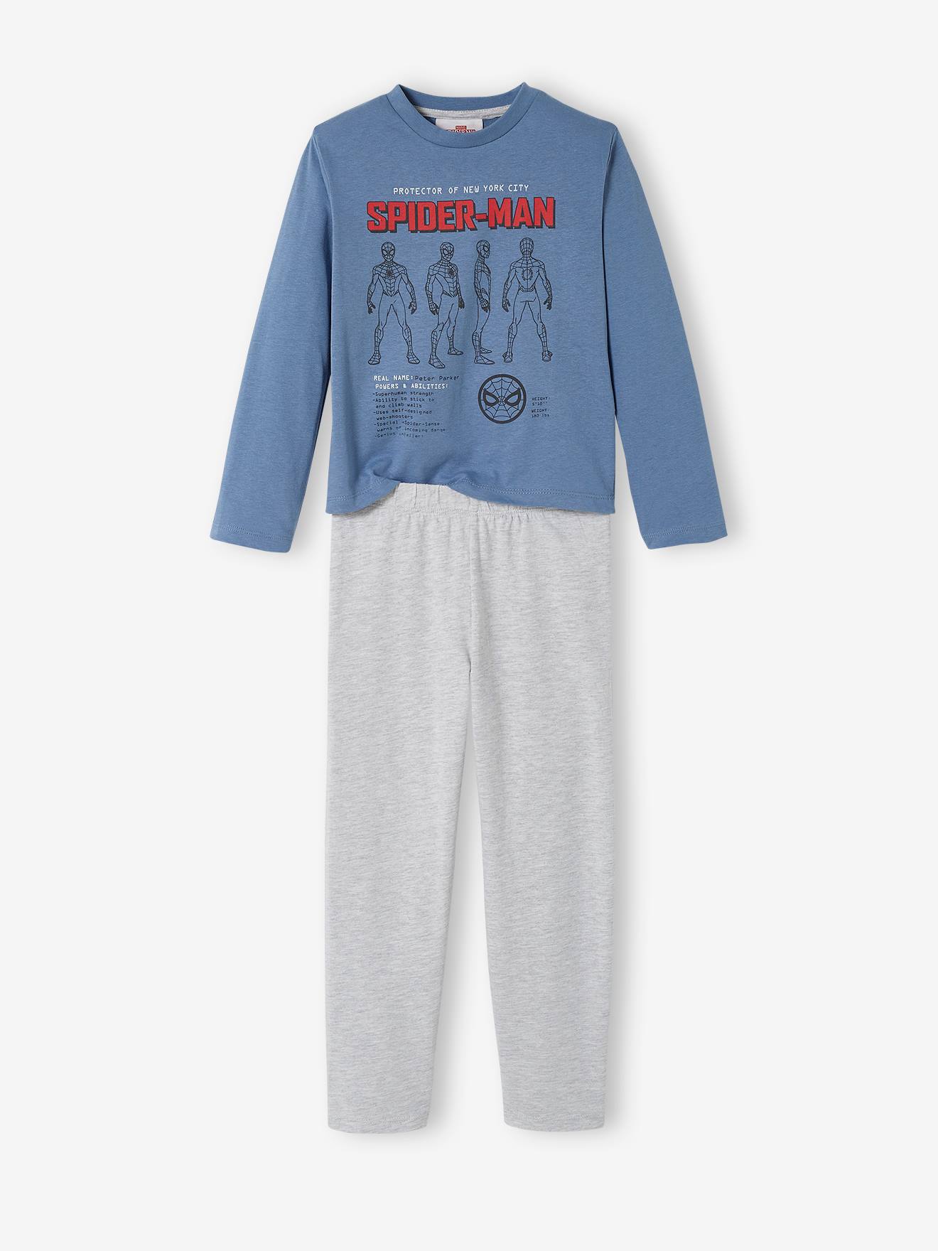Pijama azul escuro liso do Homem-Aranha da Marvel® com estampas.