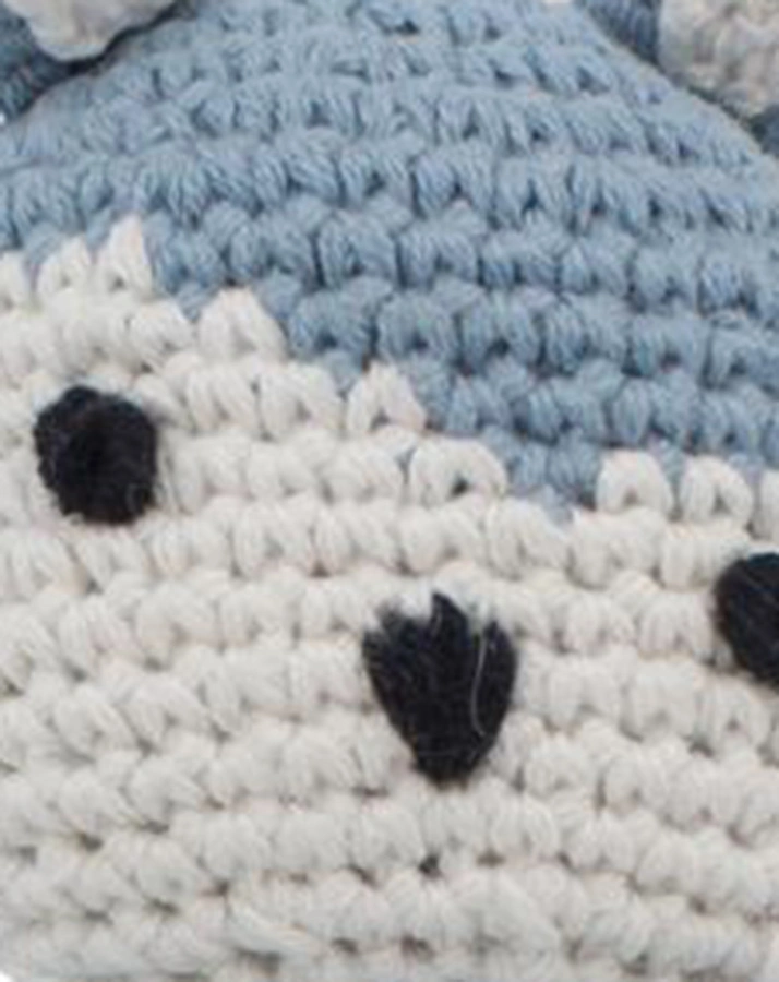 Häkelrassel SIGGY in powder blue