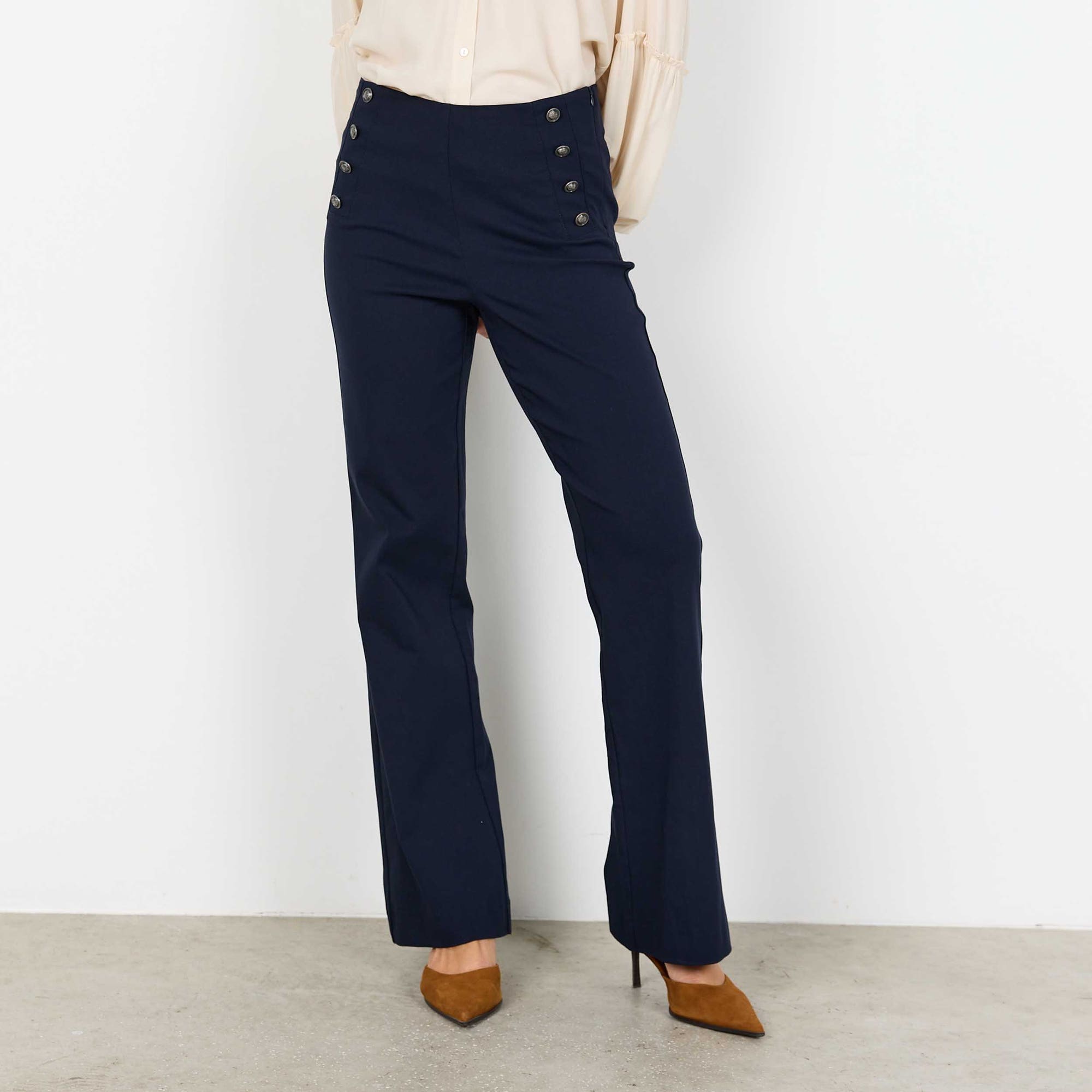 Pantalon Femme bleu marine