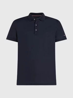 Polo Slim Mercerizada com Bordado de Bandeira