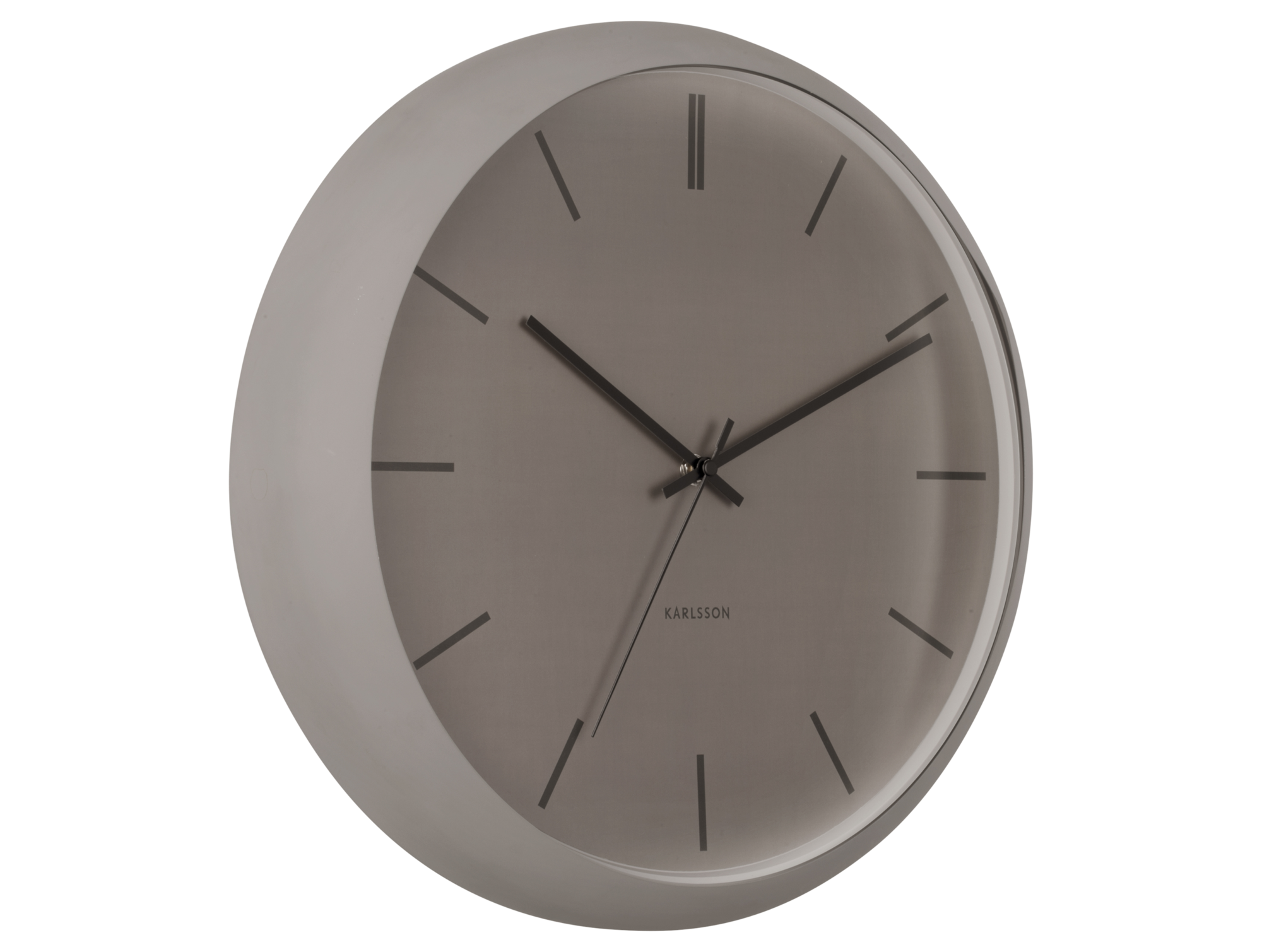 Wall clock Nirvana Globe dark warm grey