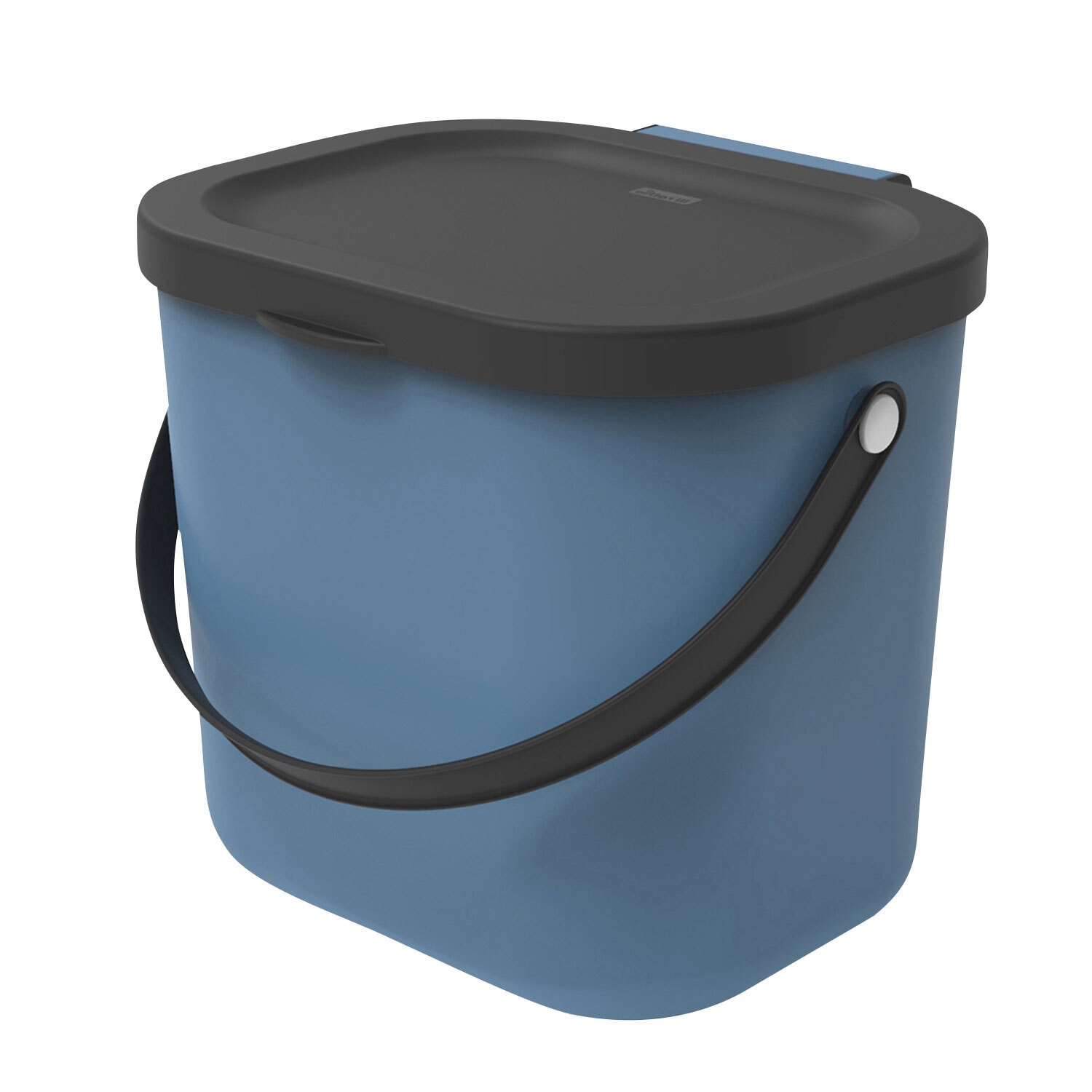 rotho Abfalleimer ALBULA blau /schwarz