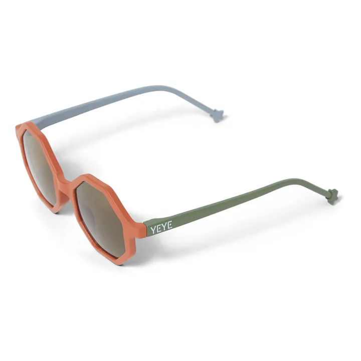 YEYE Lunettes de Soleil Tricolore | Terracotta