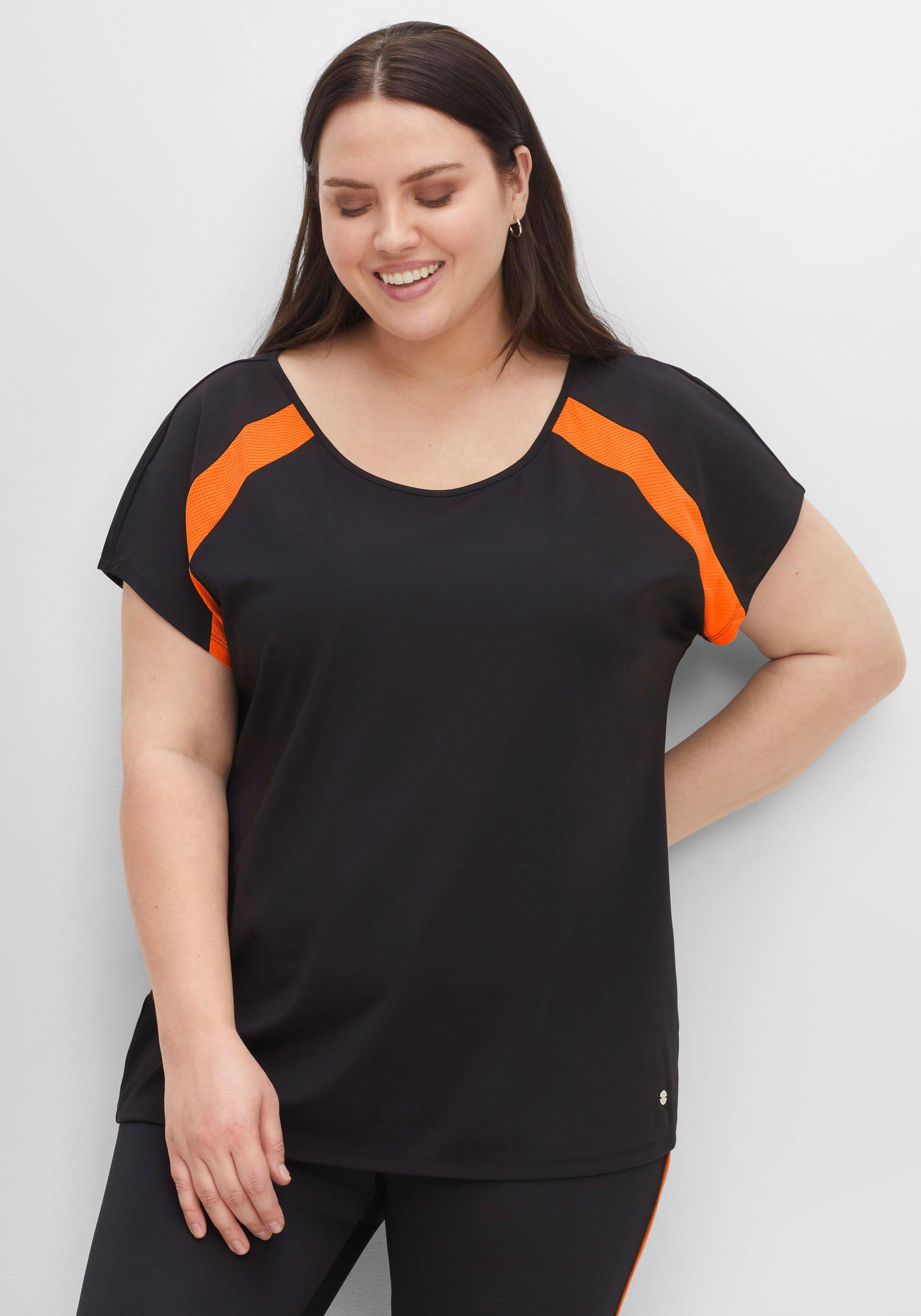 Funktionsshirt mit Mesh-Einsätzen am Ärmel