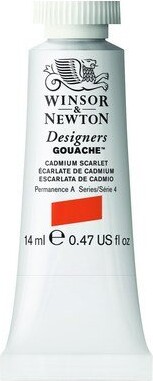 Winsor & Newton - Gouache Maling - Cadmium Scarlet 14 ML