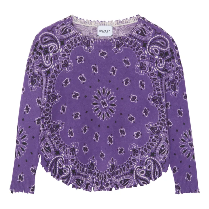 Kujten Pull Mela Bandana Cachemire | Violet