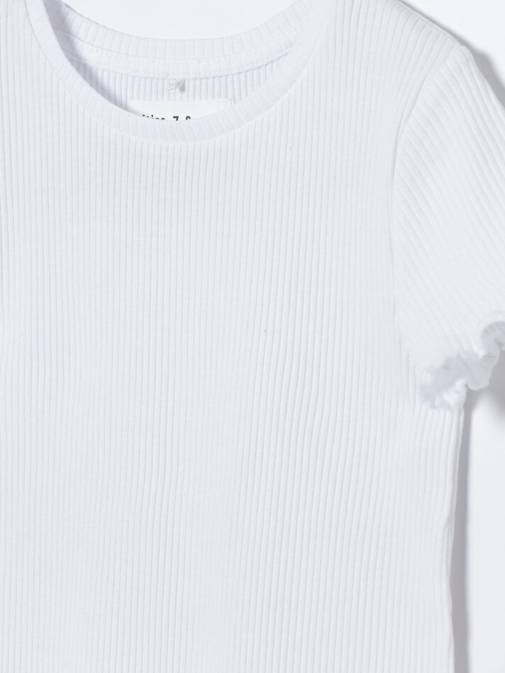 Conjunto de 2 camisetas caneladas - cor pêssego