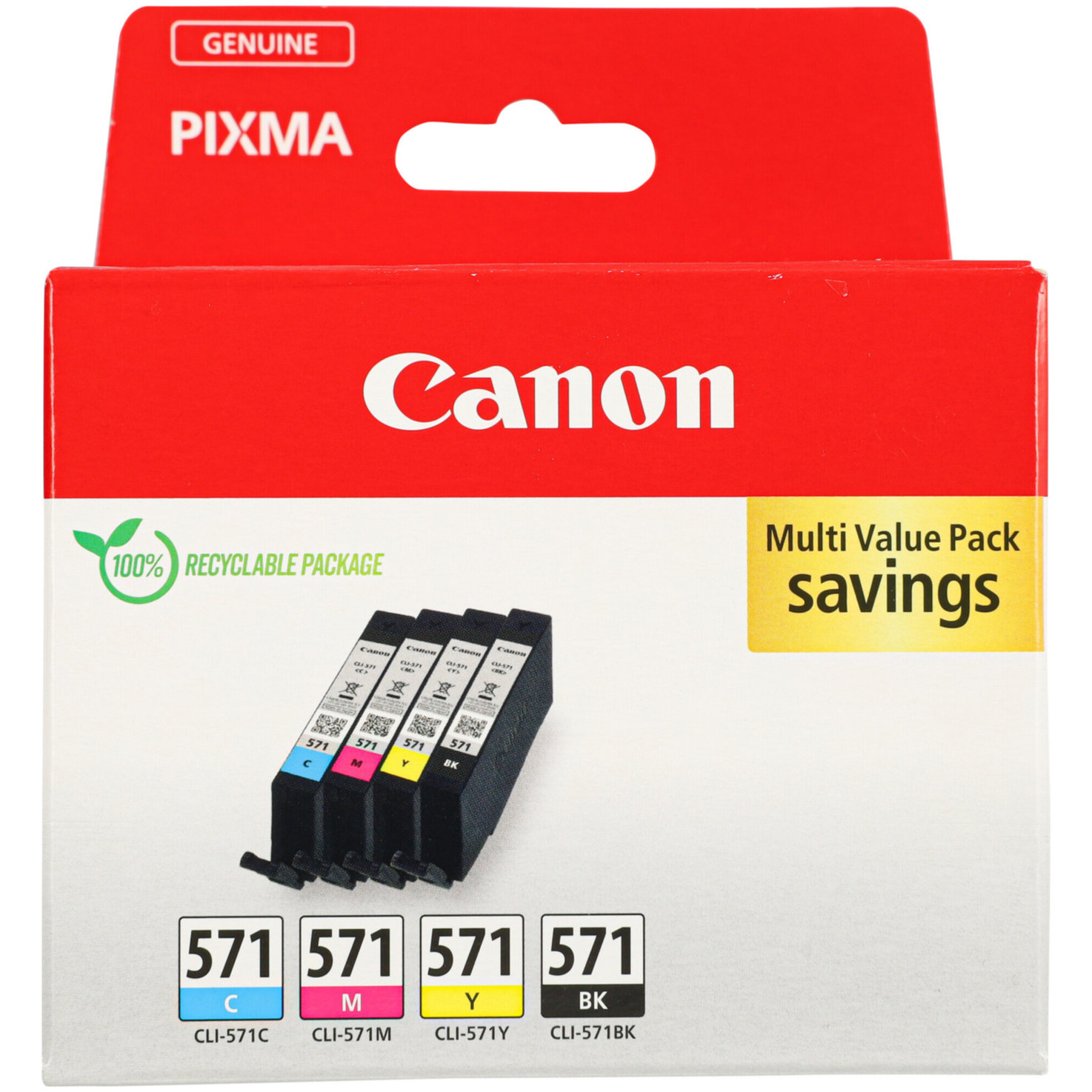 Canon Multipack Tintenpatronen BKCMY CLI-571PA