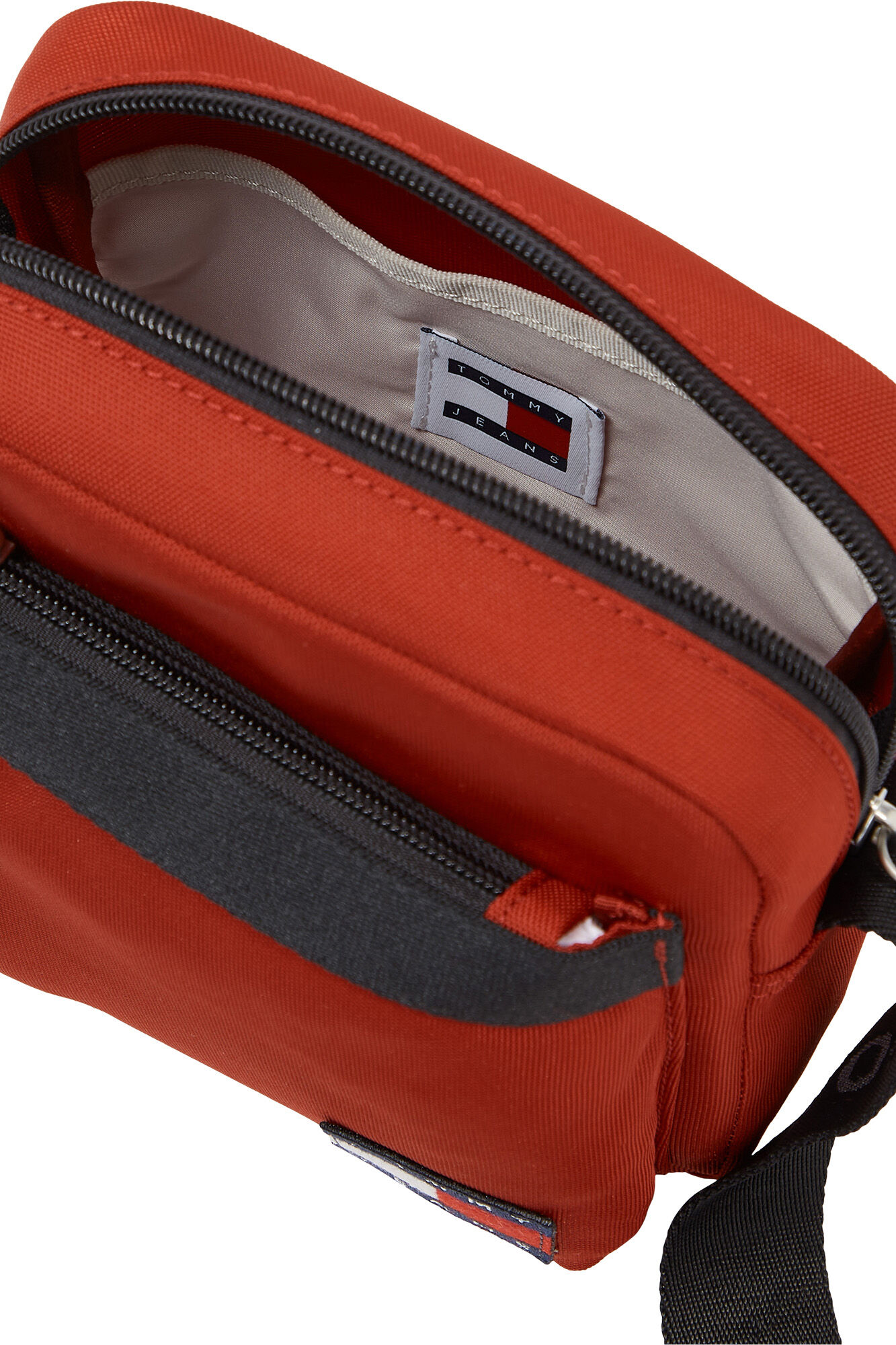 Bolsa de ombro masculina Tommy Jeans com bandeira