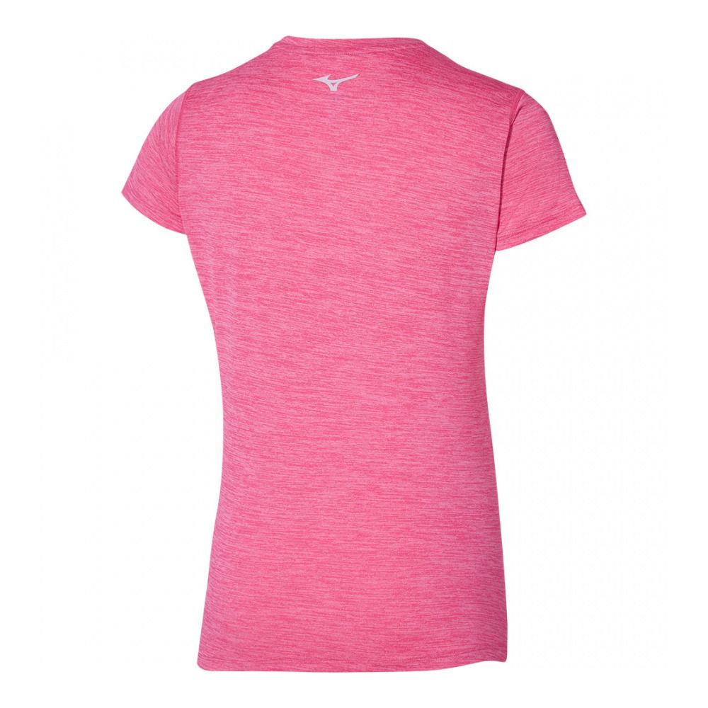 Mizuno IMPULSE CORE - Maillot Femme sangria sunset
