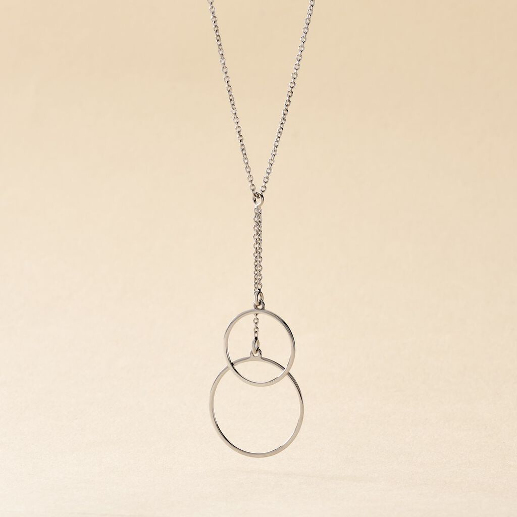 Collier Chayann Argent Blanc