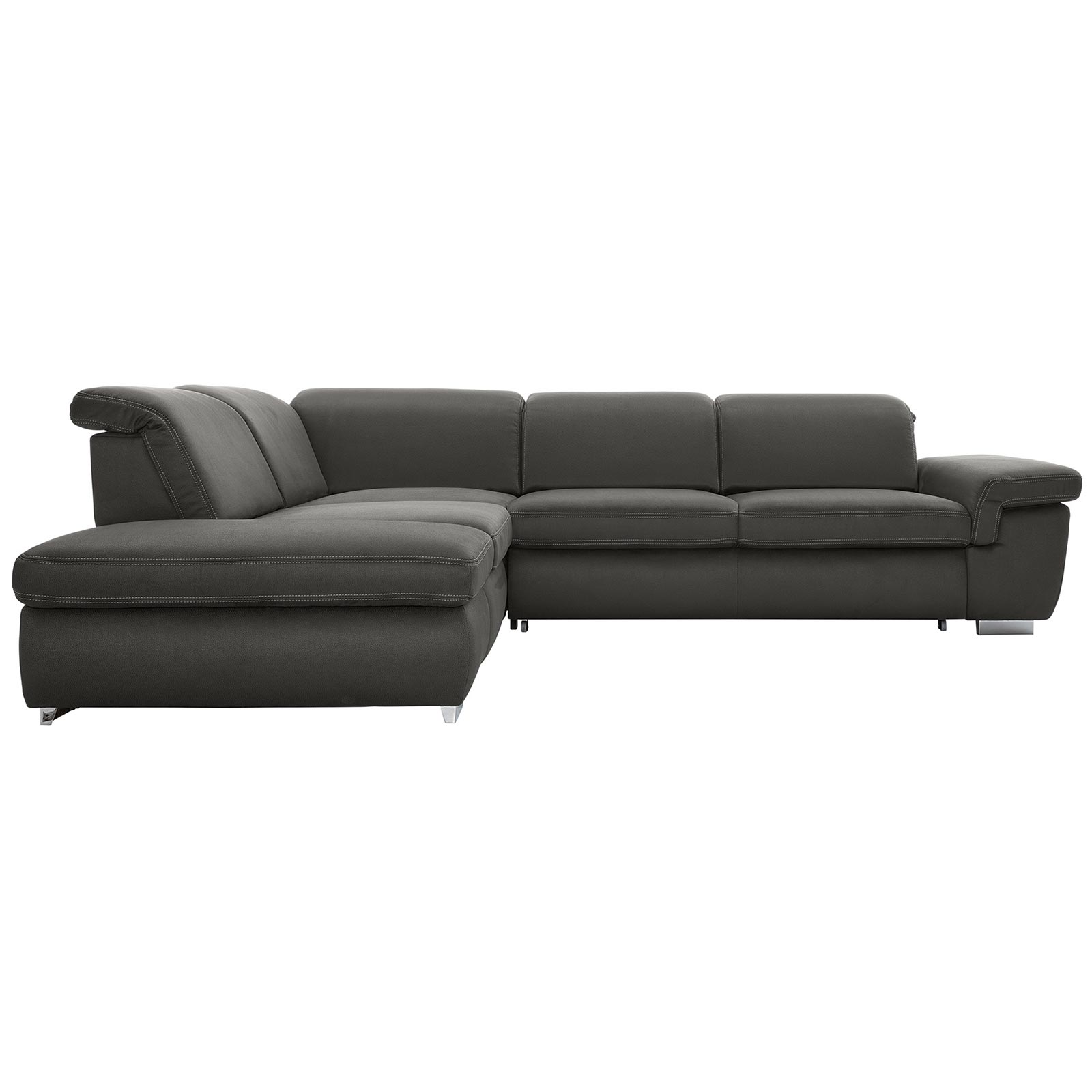 polsterpower Boxspringsofa - Holiday steel - Basismodell - Ottomane links