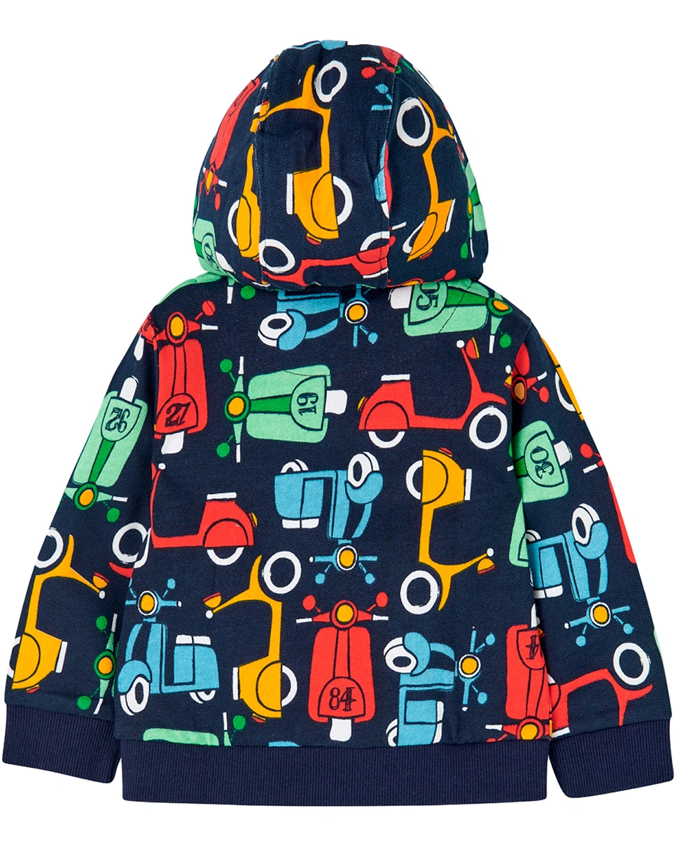 Kapuzen-Sweatjacke ROLL ON AOP in bunt