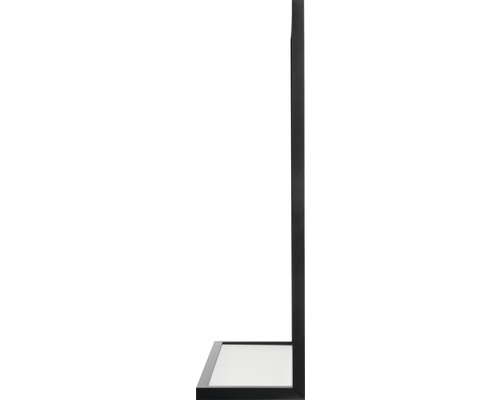 Badkamerspiegel Cordia BRW SHELF LINE 65 x 40 cm met plankje, zwart