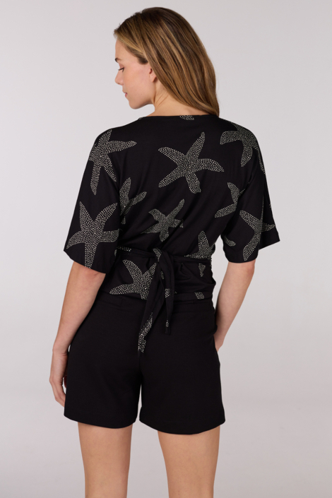 Juffrouw Jansen zwarte dames t-shirt