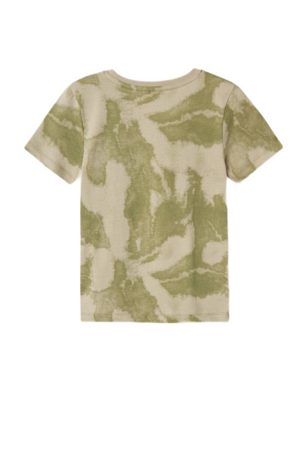NAME IT T-shirt NKMVELUKAS met all over print armygroen