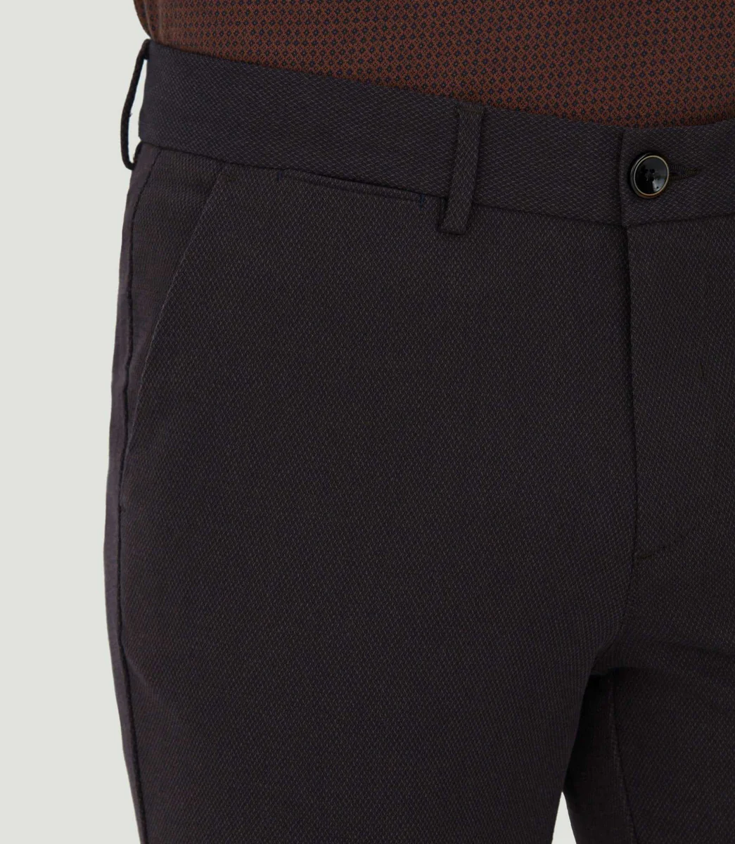 Pantalon chino slim bordeaux 