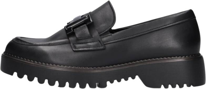 GABOR Loafers Dames 452 Maat: 37 5 Materiaal: Leer Kleur: Zwart