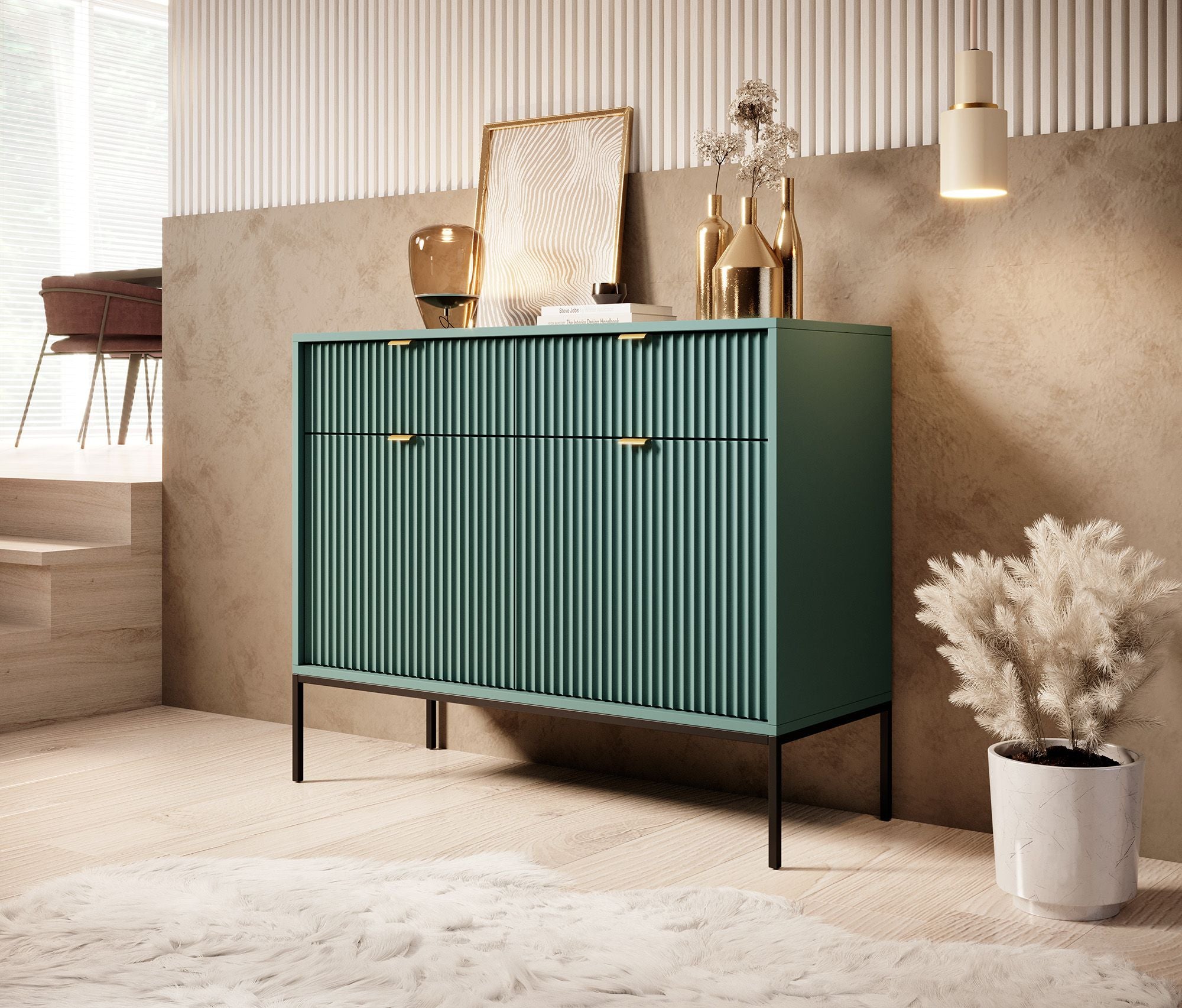 Navil - Dressoir - Groen - 104x39x83 cm