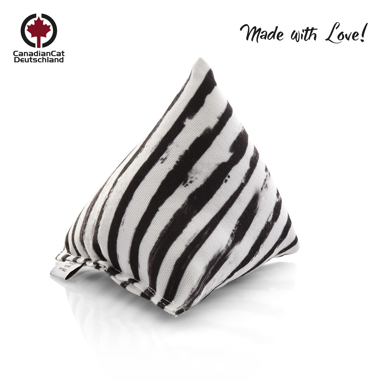 Canadian Cat Company Catnipspielzeug 6x Schmusepyramide Zebra