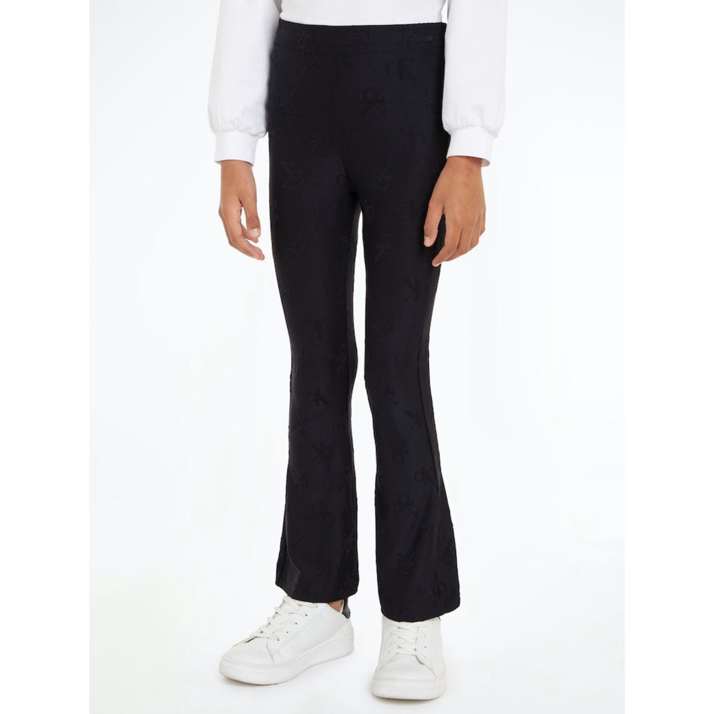 Køb Calvin Klein Ck Black Ck Jacquard Flare Pants