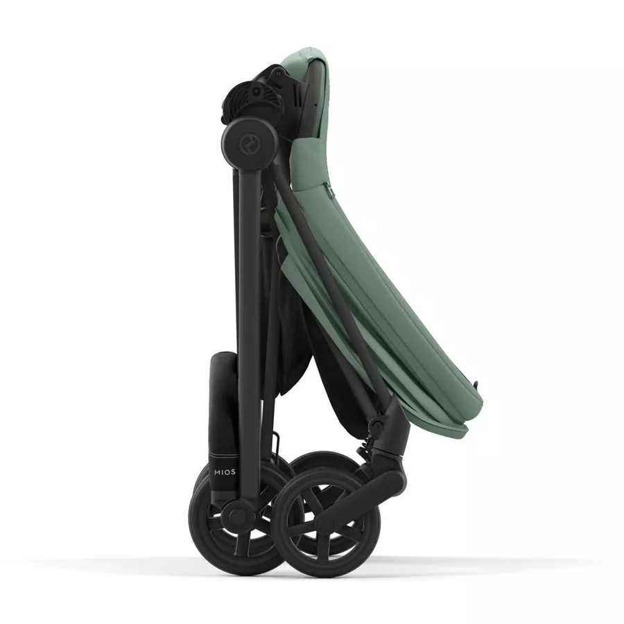 cybex PLATINUM Kombikinderwagen New Mios Matt Black Leaf Green