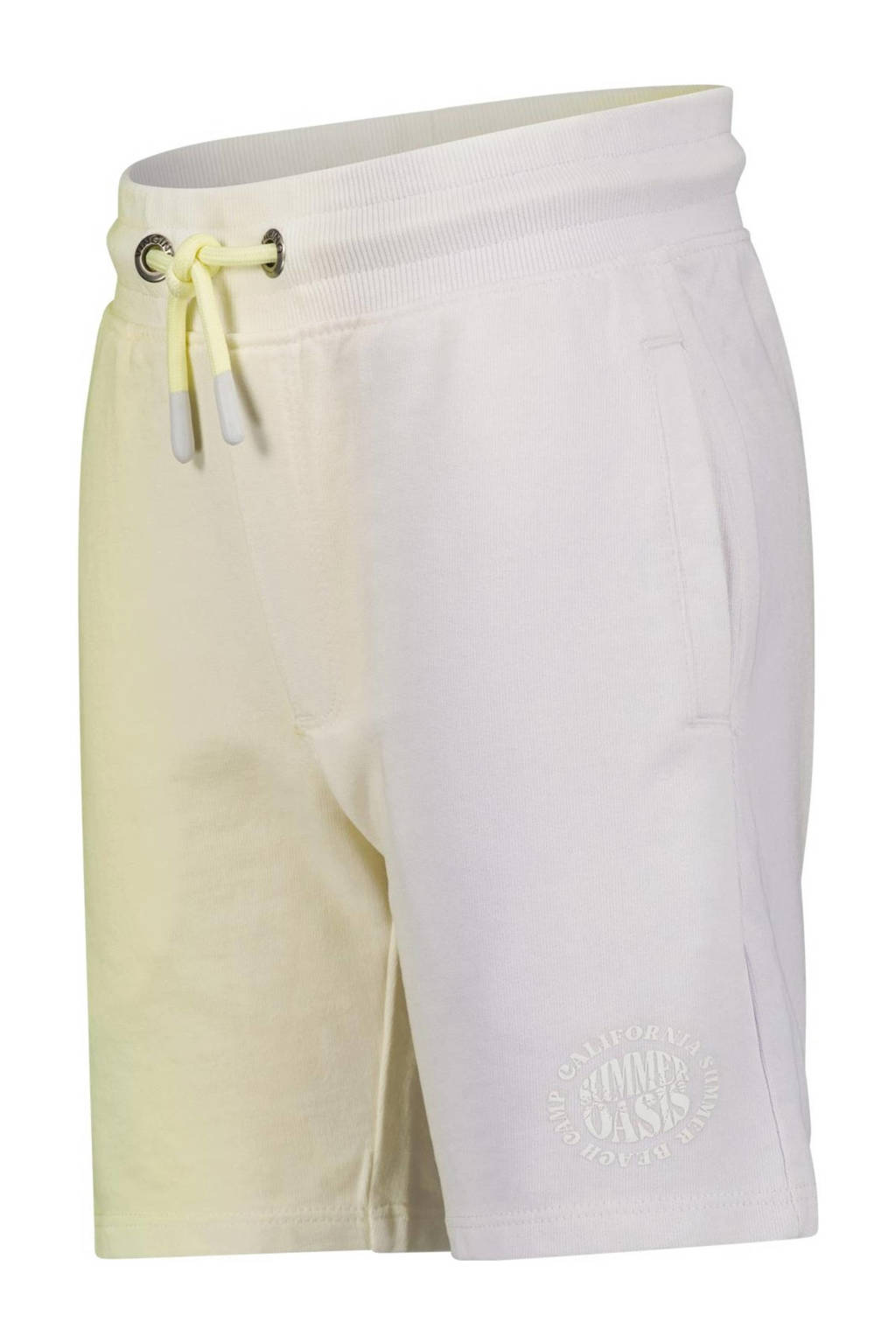 Vingino sweatshort REY licht neon geel/lila