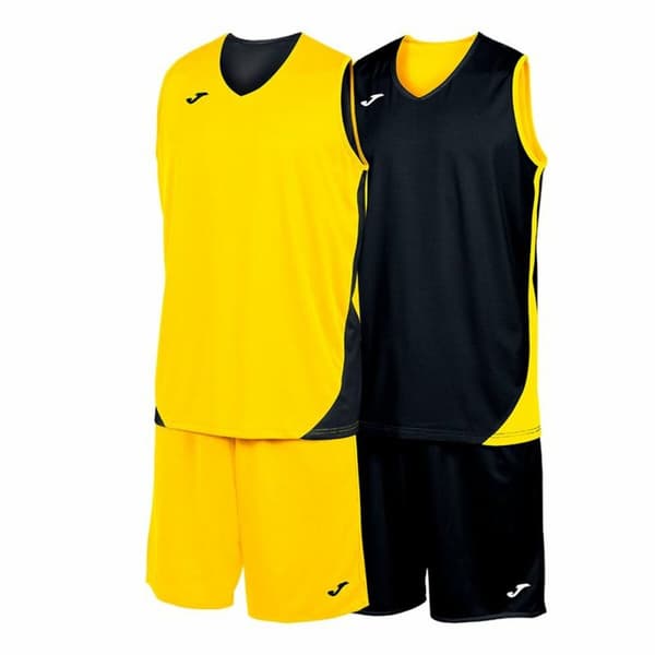 Sportsantrekk for barn Joma Sport Kansas Gul Svart Flerfarget 2 Deler - 9-10 år