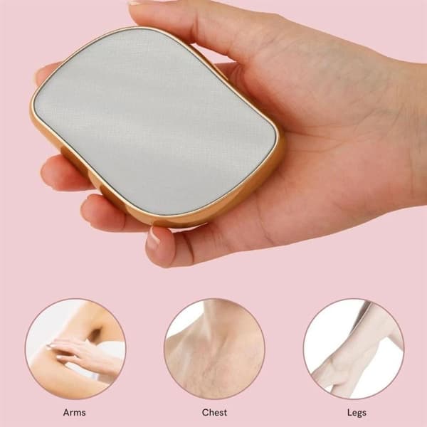 UNIQ Crystal Hair Eraser - Epilator med krystall for Smertefri hårfjerning - Gull