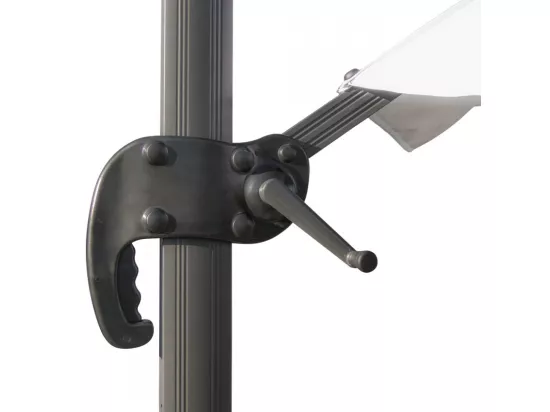 Parasol déporté de jardin 3 mètres en aluminium Siro