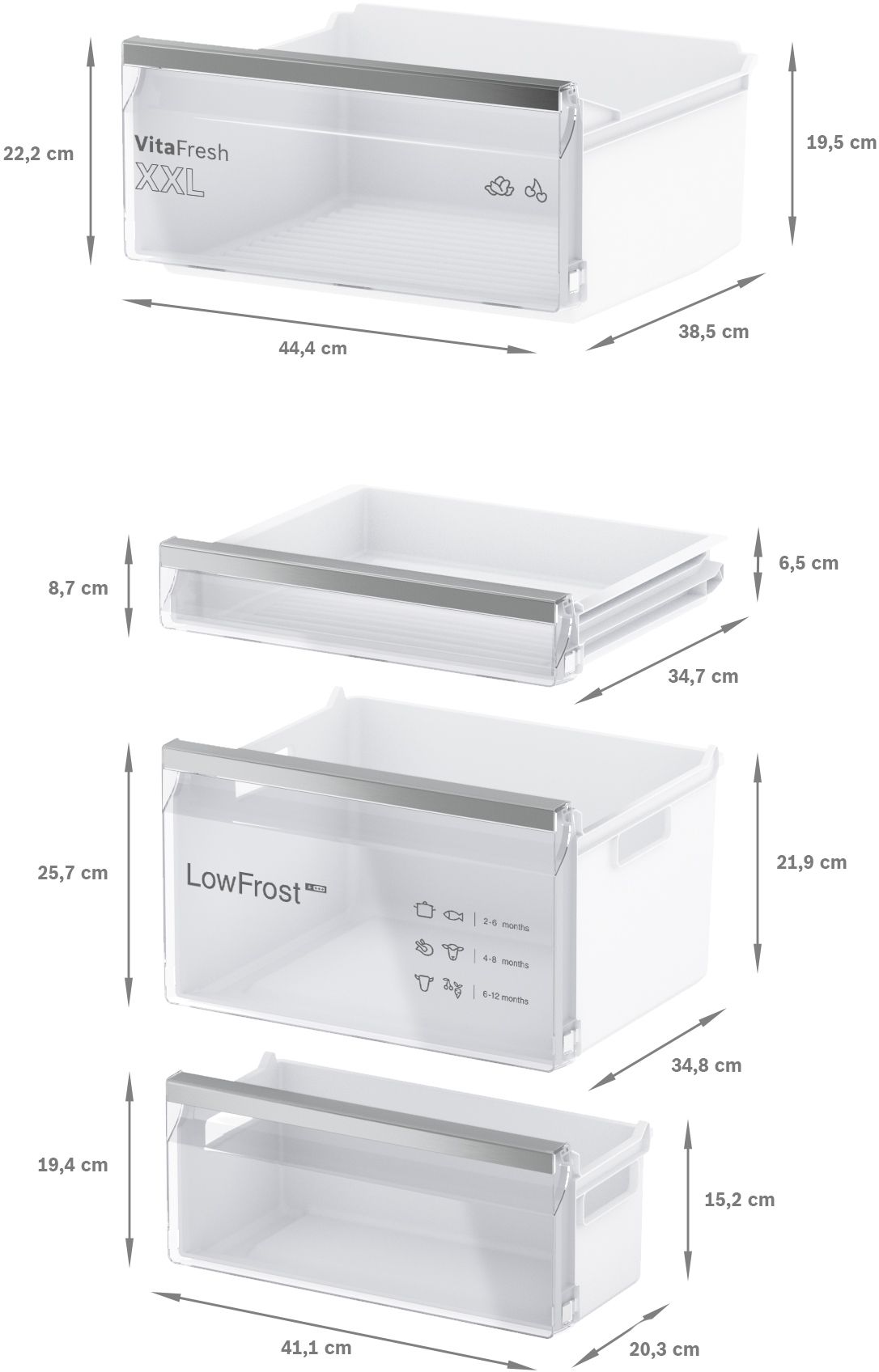 # PRODUTO RECONDICIONADO # Refrigerador Combinado Embutido Série 4 177,2 x 54,1 cm Porta Deslizante KIV86VSE0-B