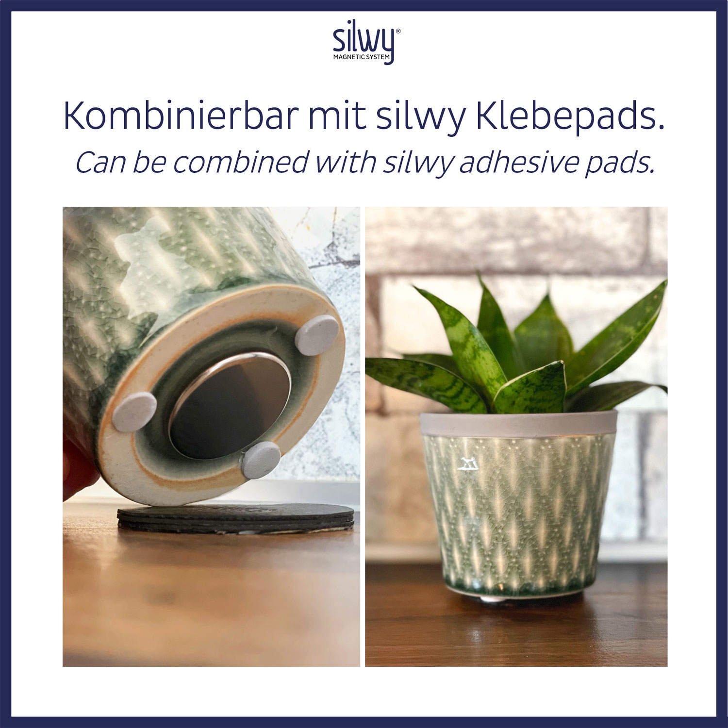Silwy Power Magnete inkl. 4 Klebepunkte