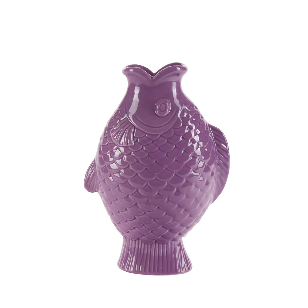 Bahne Interior  Fiske vase, lilla - H24,5 cm