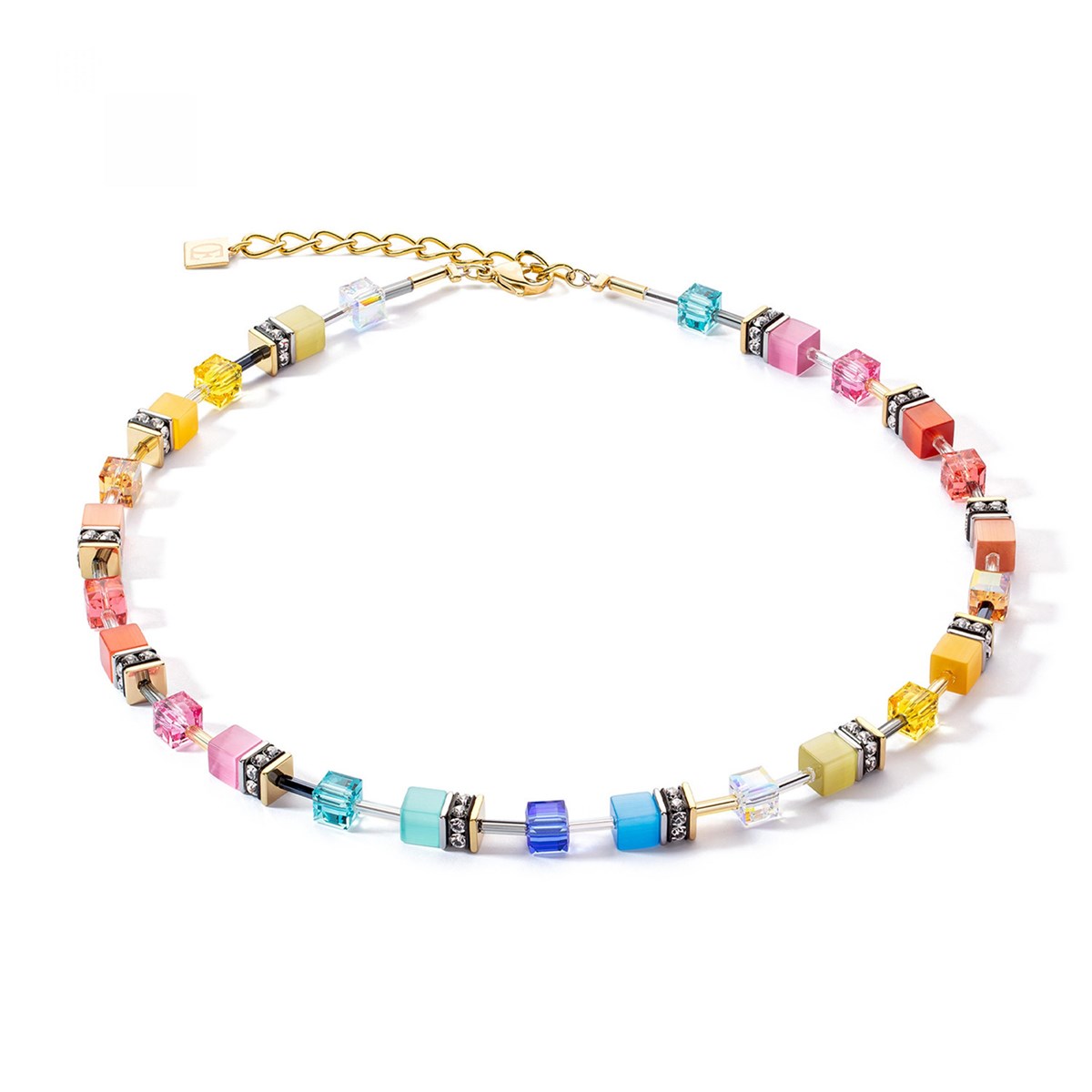 Collier Coeur de Lion GeoCube Iconic Classic acierdoré