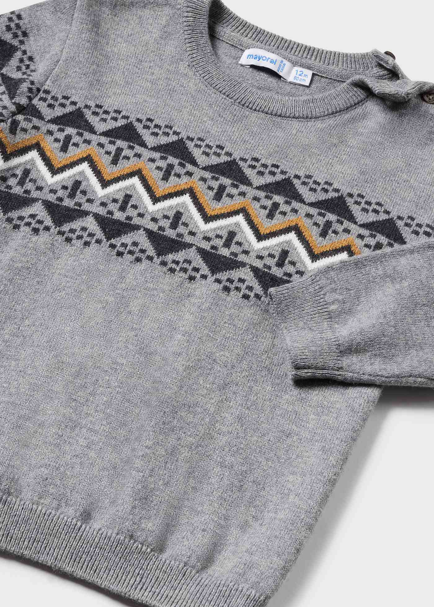 Conjunto de 2 peças para bebê: suéter e calça.